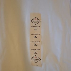 NWT St John's Bay Womens White Long Sleeve Shirt